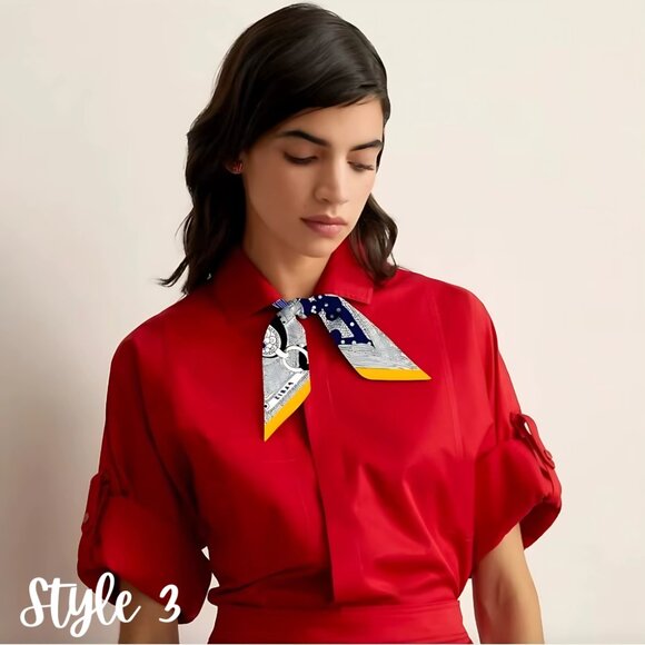 Skinny Scarf - Bag Charm, Bow, Neck Tie - Scarves Collection - Picture 8 of 17